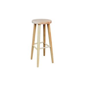 Dřevěná barová židle KT241, v70, buk (Barva dřeva: Dub)