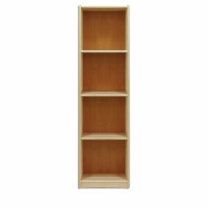 Knihovna KW130, 42x180x35, borovice (Barva dřeva: Přírodní (lakovaná))