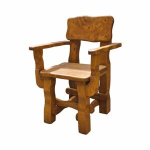 Zahradní židle MO098, 61x86x56, olše, lakovaná (Barva dřeva: Bezbarvý lak)