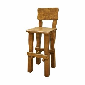 Zahradní židle MO099, 45x125x54, olše, lakovaná (Barva dřeva: Brunat + impregnat)