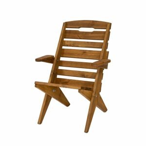 Zahradní židle MO108, 50x80x60, smrk, impregnovaná (Barva dřeva: Dub - impregnat)