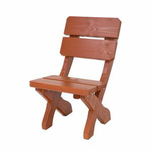 Zahradní židle MO111, 48x89x62, smrk, impregnovaná (Barva dřeva: Dub - impregnat)