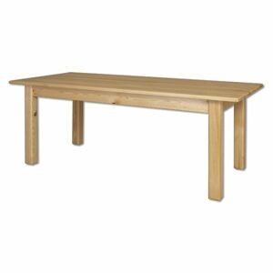 Jídelní stůl ST107, 200x77x90, borovice (Barva dřeva: Přírodní (lakovaná))