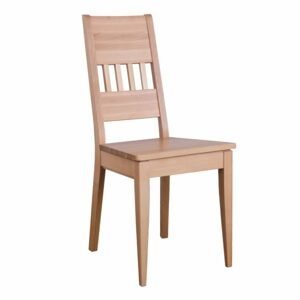 Dřevěná jídelní židle KT175, buk (Barva dřeva: Bělená)