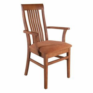 Čalouněná jídelní židle KT178, buk (Barva dřeva: Bělená, Potah: Ekokůže)