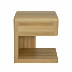 Noční stolek SN119, 40x42x40, buk (Barva dřeva: Přírodní (lakovaná))
