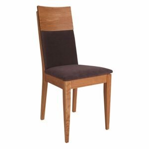 Čalouněná jídelní židle KT371, dub (Barva dřeva: Brendy, Potah: Ekokůže)