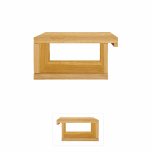 Noční stolek SN217, 40x20x30, dub (Barva dřeva: Bělená)