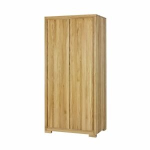 Šatní skříň SF351, 90x195xg60, dub (Barva dřeva: Přírodní (lakovaná))