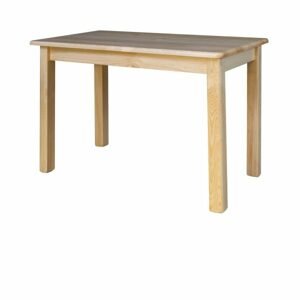 Jídelní stůl ST104, 110x75x60, borovice (Délka: 60, Barva dřeva: Přírodní (lakovaná))