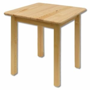 Jídelní stůl ST108, 60x75x60, borovice (Délka: 60, Barva dřeva: Přírodní (lakovaná))