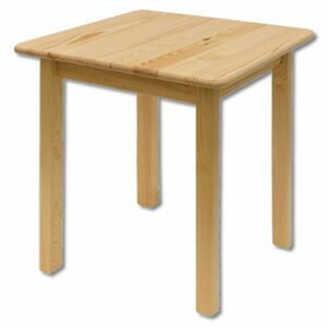 Jídelní stůl ST108, 60x75x60, borovice (Délka: 60, Barva dřeva: Ořech)