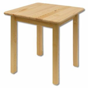 Jídelní stůl ST108, 75x75x75, borovice (Délka: 75, Barva dřeva: Přírodní (lakovaná))