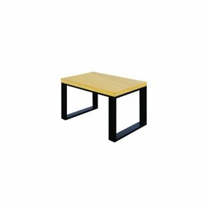 Konferenční stůl ST374, 100x45x70, dub/kov (Délka: 70, Deska stolu: 2-5, Barva dřeva: Surová (bez moření))