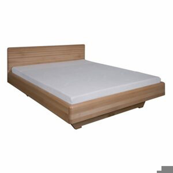 Dřevěná postel LK110, 160x200, buk (Barva dřeva: Šedá)