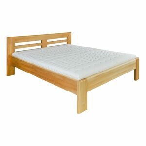 Dřevěná postel LK111, 120x200, buk (Barva dřeva: Přírodní (lakovaná))