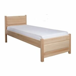 Dřevěná postel LK120, 100x200, buk (Barva dřeva: Bělená)