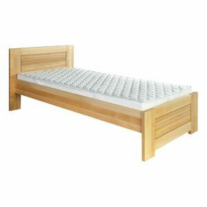Dřevěná postel LK161, 90x200, buk (Barva dřeva: Surová (bez moření))