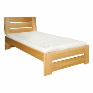 Dřevěná postel LK182, 100x200, buk (Barva dřeva: Bělená)