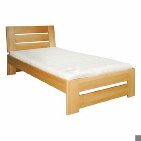 Dřevěná postel LK182, 100x200, buk (Barva dřeva: Cherry)