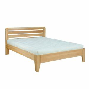 Dřevěná postel LK189, 100x200, buk (Barva dřeva: Přírodní (lakovaná))
