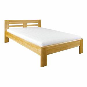 Dřevěná postel LK211, 140x200, dub (Barva dřeva: Bělená)