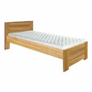 Dřevěná postel LK261, 100x200, dub (Barva dřeva: Bělená)