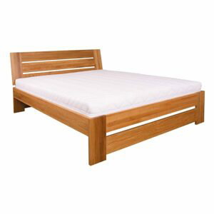 Dřevěná postel LK292, 200x200, dub (Barva dřeva: Surová (bez moření))