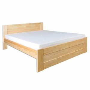 Dřevěná postel LK102, 120x200, borovice (Barva dřeva: Přírodní (lakovaná))