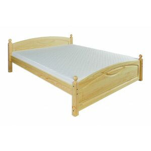 Dřevěná postel LK103, 120x200, borovice (Barva dřeva: Šedá)