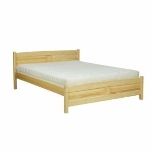 Dřevěná postel LK104, 120x200, borovice (Barva dřeva: Šedá)