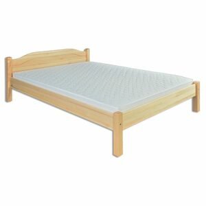 Dřevěná postel LK106, 120x200, borovice (Barva dřeva: Šedá)