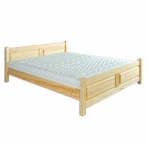 Dřevěná postel LK115, 120x200, borovice (Barva dřeva: Šedá)