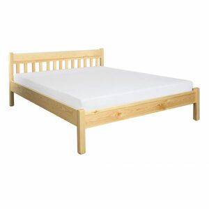Dřevěná postel LK116, 140x200, borovice (Barva dřeva: Olše)