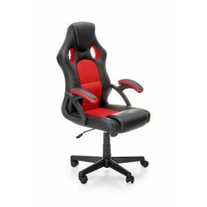 Kancelářská židle BERKEL, černá / červená
