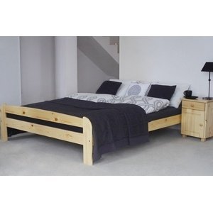 Dřevěná postel Ania 160x200 + rošt ZDARMA (Barva dřeva: Dub)