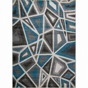 Kusový koberec Walton 5797A bílo-modrý (Varianta: 120 x 170 cm)