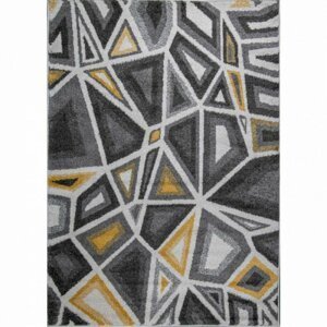 Kusový koberec Walton 5797A bílo-žlutý (Varianta: 120 x 170 cm)