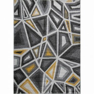 Kusový koberec Walton 5797A bílo-žlutý (Varianta: 140 x 200 cm)