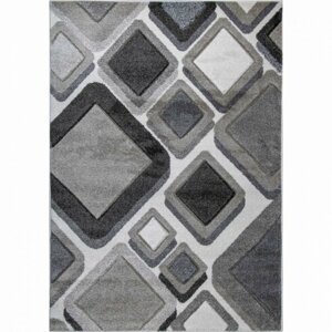 Kusový koberec Wilmer 5801B šedo-bílý (Varianta: 120 x 170 cm)