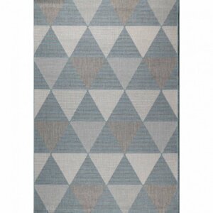 Kusový koberec Flat 21132-ivory/silver/light blue (Varianta: 120 x 170 cm)