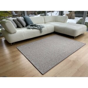 Kusový koberec Toledo béžový (Varianta: Kulatý průměr 100 cm)