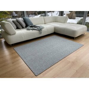 Kusový koberec Toledo šedý (Varianta: 1 m2 Toledo šedý BEZ obšití)