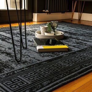 Kusový koberec Amalfi 390 black (Varianta: 120 x 170 cm)