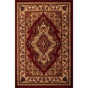 Kusový koberec Medailon 6985 red cream (Varianta: 120 x 170 cm)