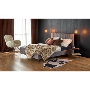 Čalouněná postel FRANCESCA, 160x200, šedá, látka/kov