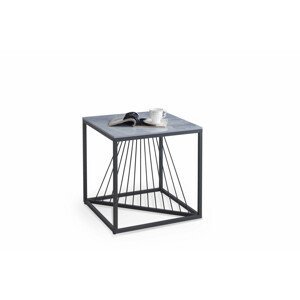 Konferenční stolek INFINITY 2 KWADRAT, šedá, lamino / kov