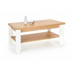 Konferenční stolek JENNA, přírodní / bílá, lamino