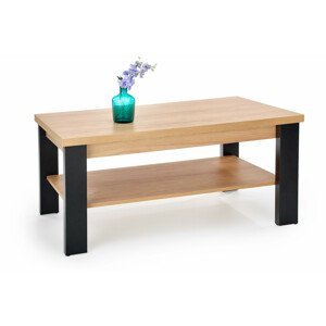 Konferenční stolek JENNA, přírodní / černá, lamino