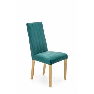 Čalouněná jídelní židle DIEGO 3, tmavě zelená, buk